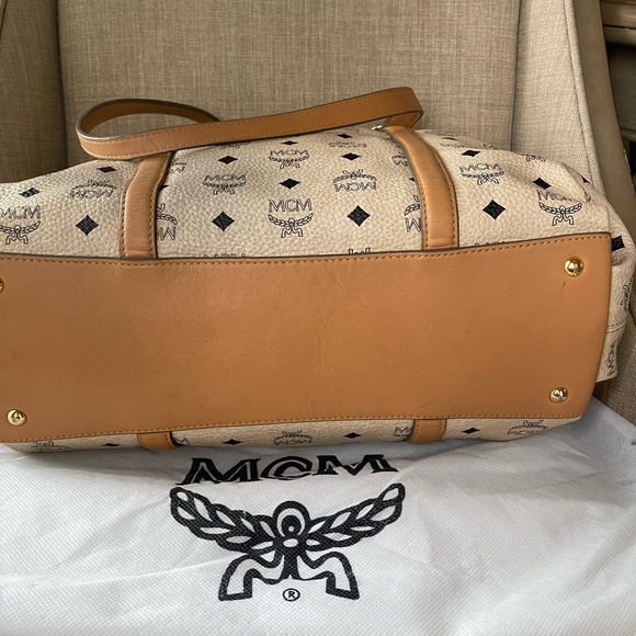 Authentic MCM Visetos shoulder crossbody bag (E11) - Picture 9 of 16